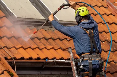 Démoussage et hydrofuge de toiture à Gambaiseuil